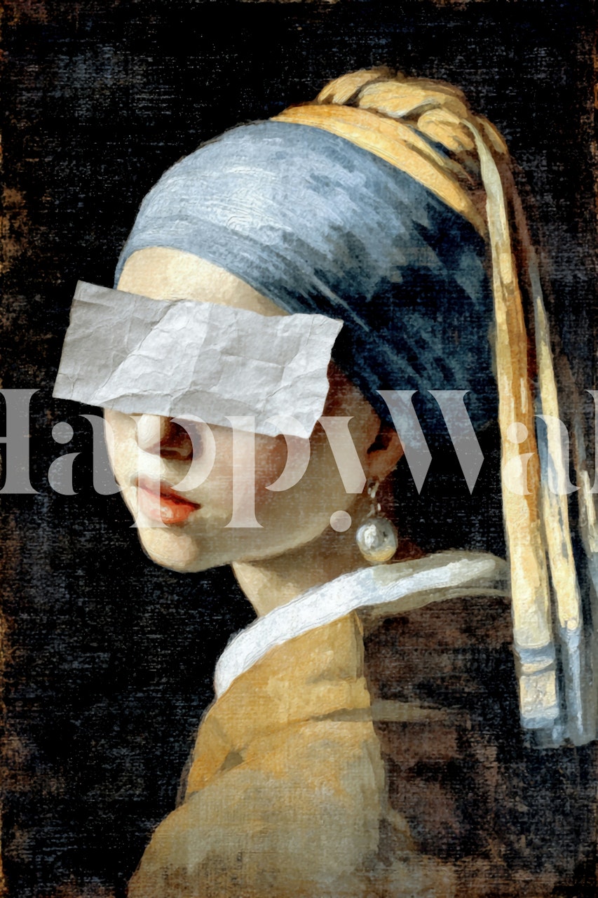 Girl with Pearl Earring Blindfold Adaptation wallpaper