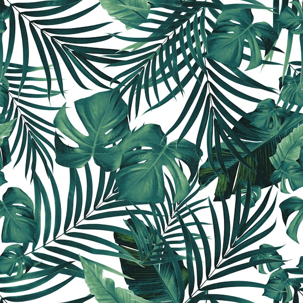 Tropical Jungle Leaves 1 - Repeating