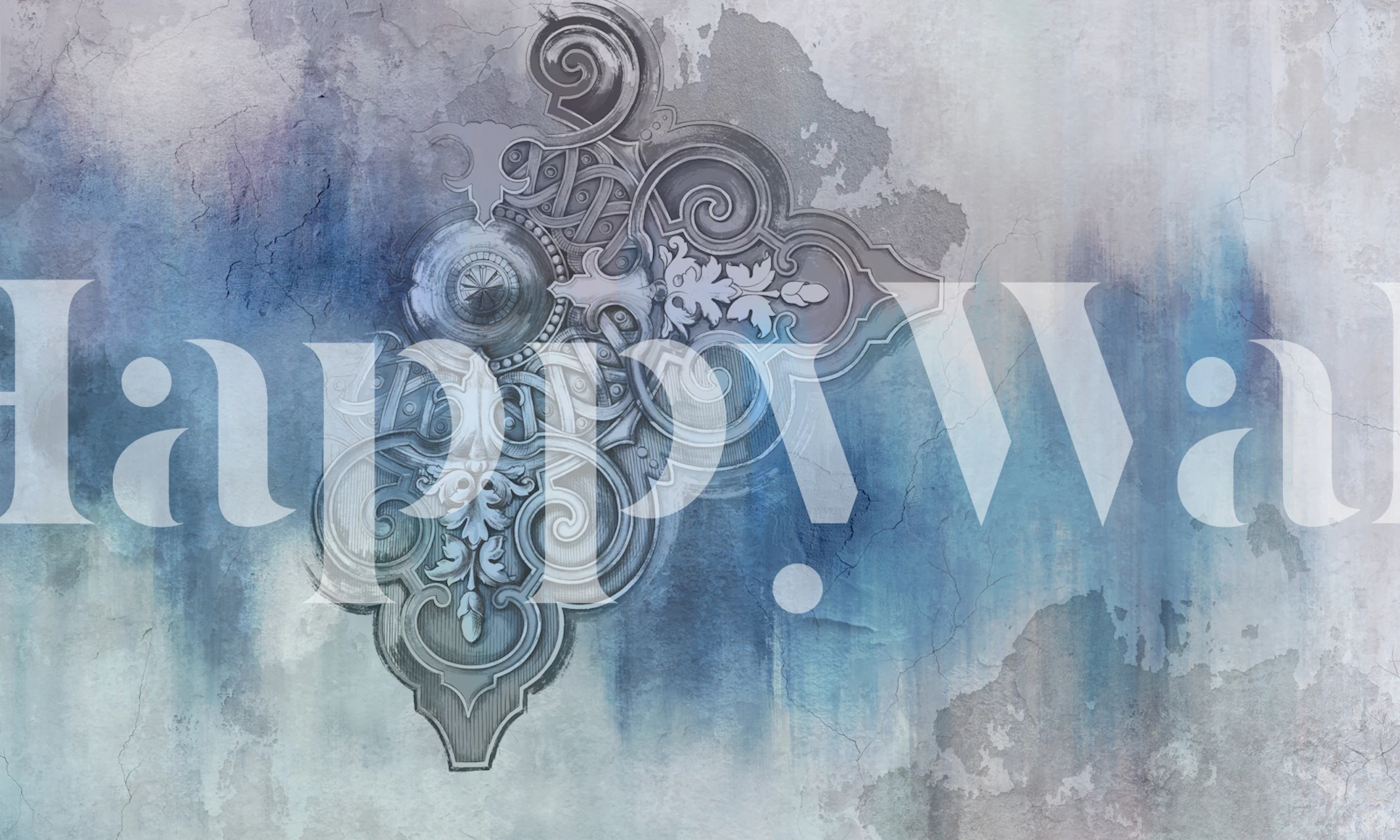 Arabesque 3 tapetti tyylikkäässä huoneessa