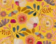 Sophisticated Botanical Vibrant Yellow floral