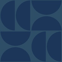 Teal Blue Bauhaus Circles wallpaper