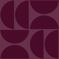 Burgundy Crimson Bauhaus Circles tapete