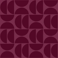 Burgundy Crimson Bauhaus Circles tapet