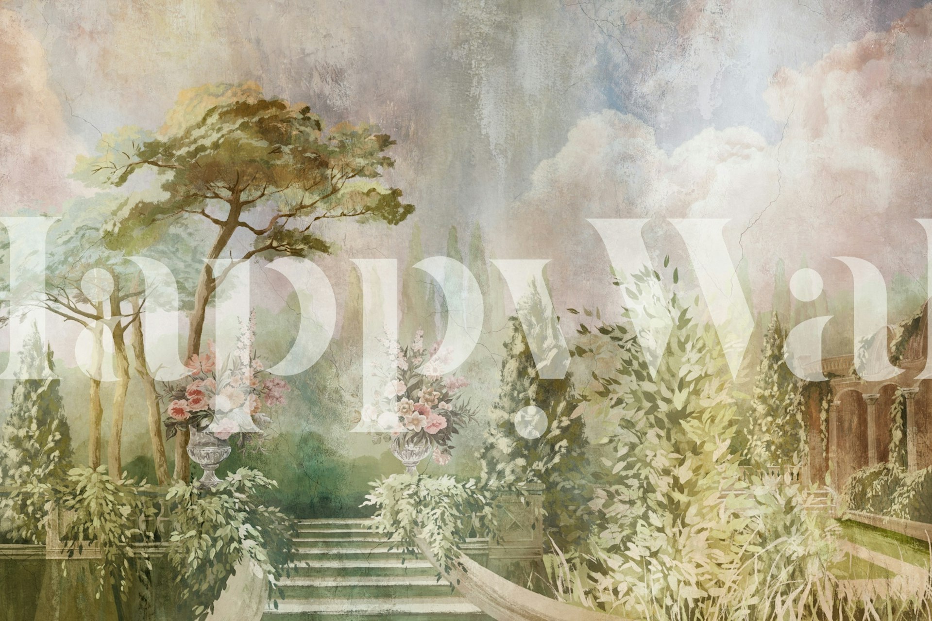 Blooming Serenity 3 tapetti huoneessa.