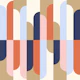 Midcentury Arch Boards Repeat Pattern