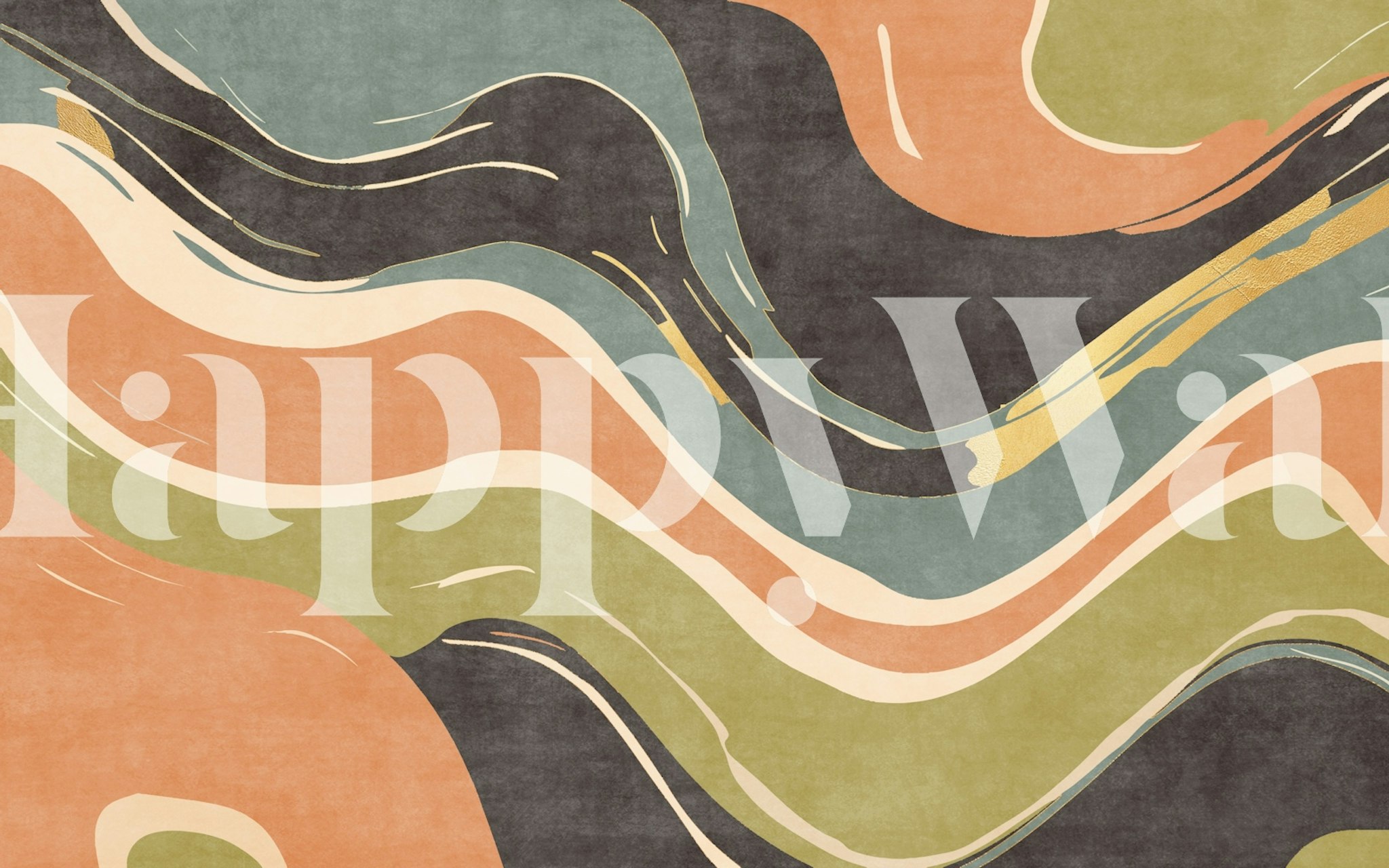 Design de Wallpaper artistique unique dans une pièce