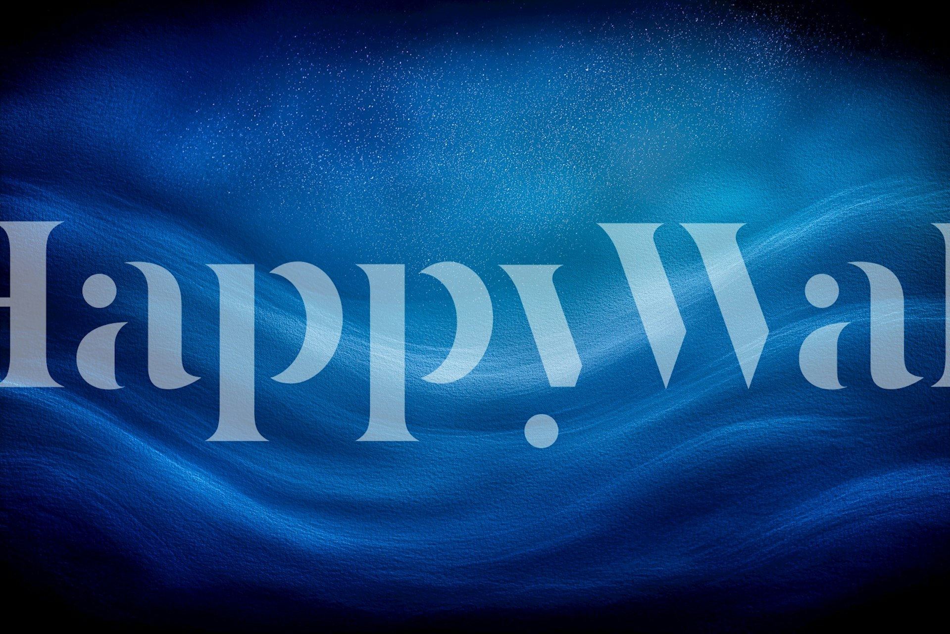 Soothing blue ocean waves wallpaper, smooth gradients, abstract style