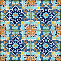 Mediterranean Italian Tiles carta da parati