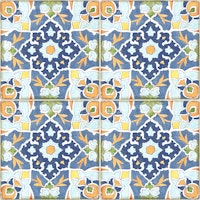 Mediterranean Italian Tiles light carta da parati