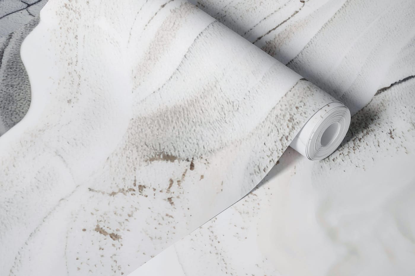 Organic 3D Sculpture Off White wallpaper roll