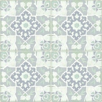 mediterranean italian tiles light green carta da parati