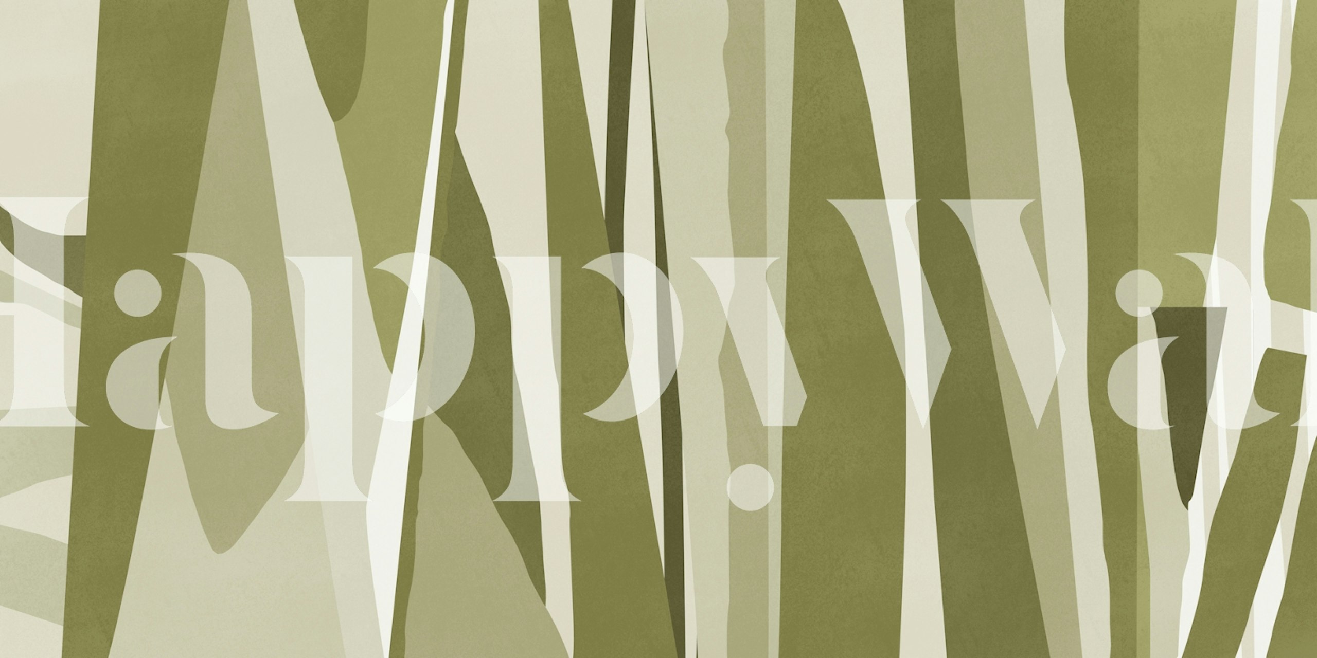 Landscape forest wallpaper in a modern room