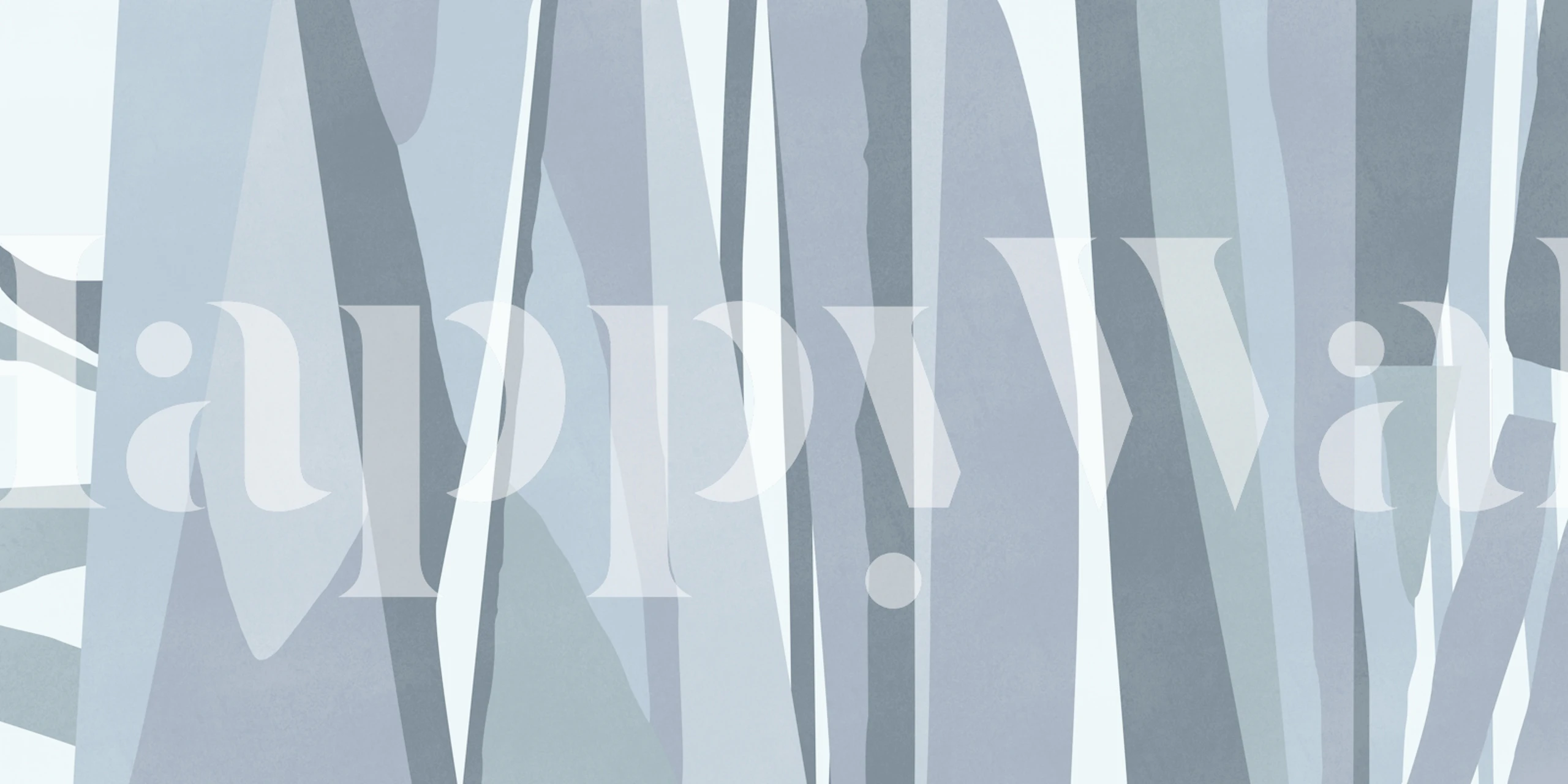 Landscape Blue tapet i et rommiljø