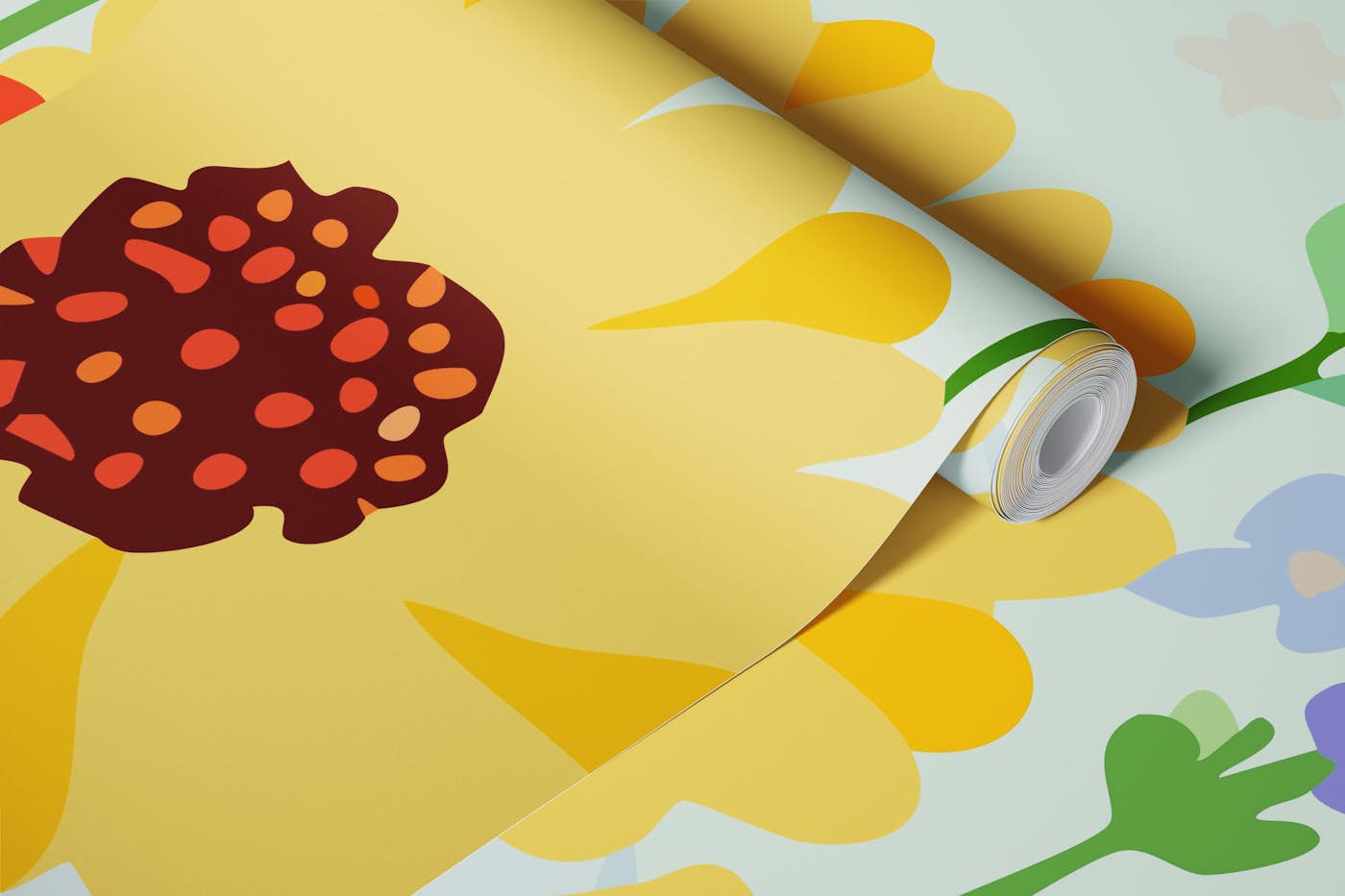 Wildflower Whimsical Delight wallpaper roll