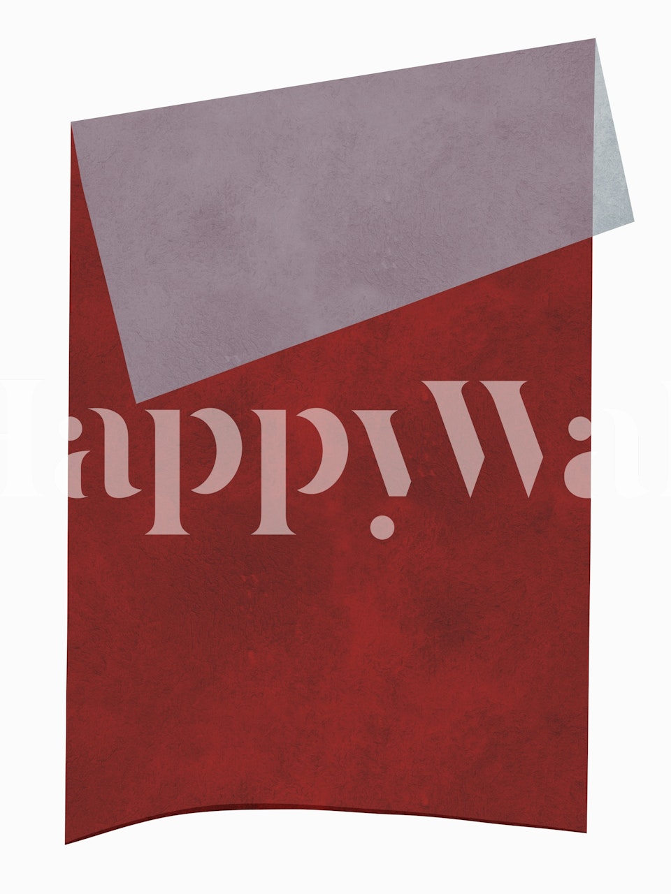 Ταπετσαρία Abstract Red and Lavender σε ένα δωμάτιο