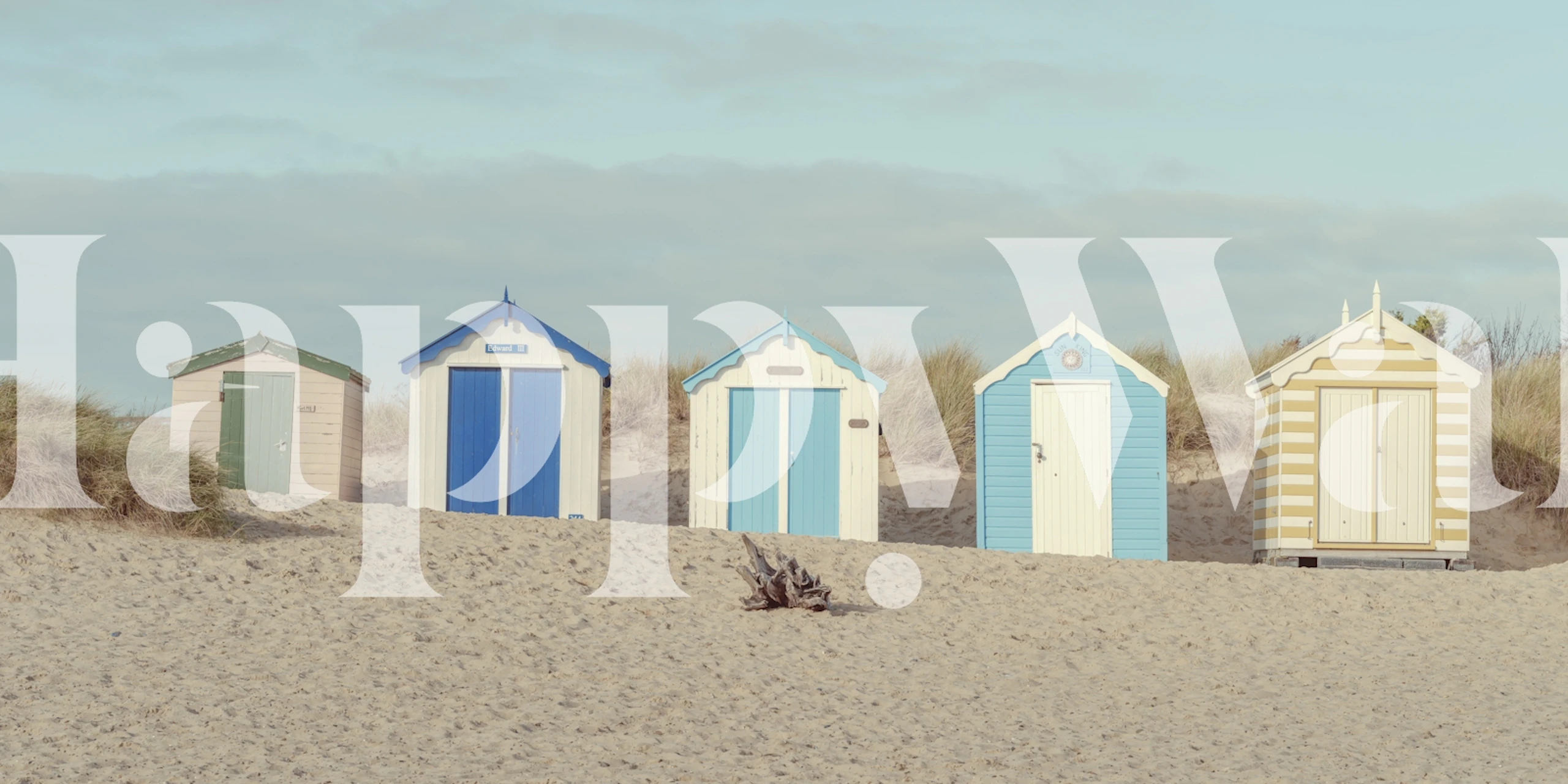 Charming Seaside Cabins design de papier peint