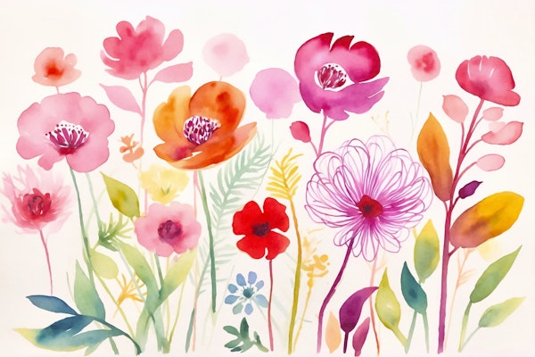 Whimsical Midsummer Wildflower Meadow