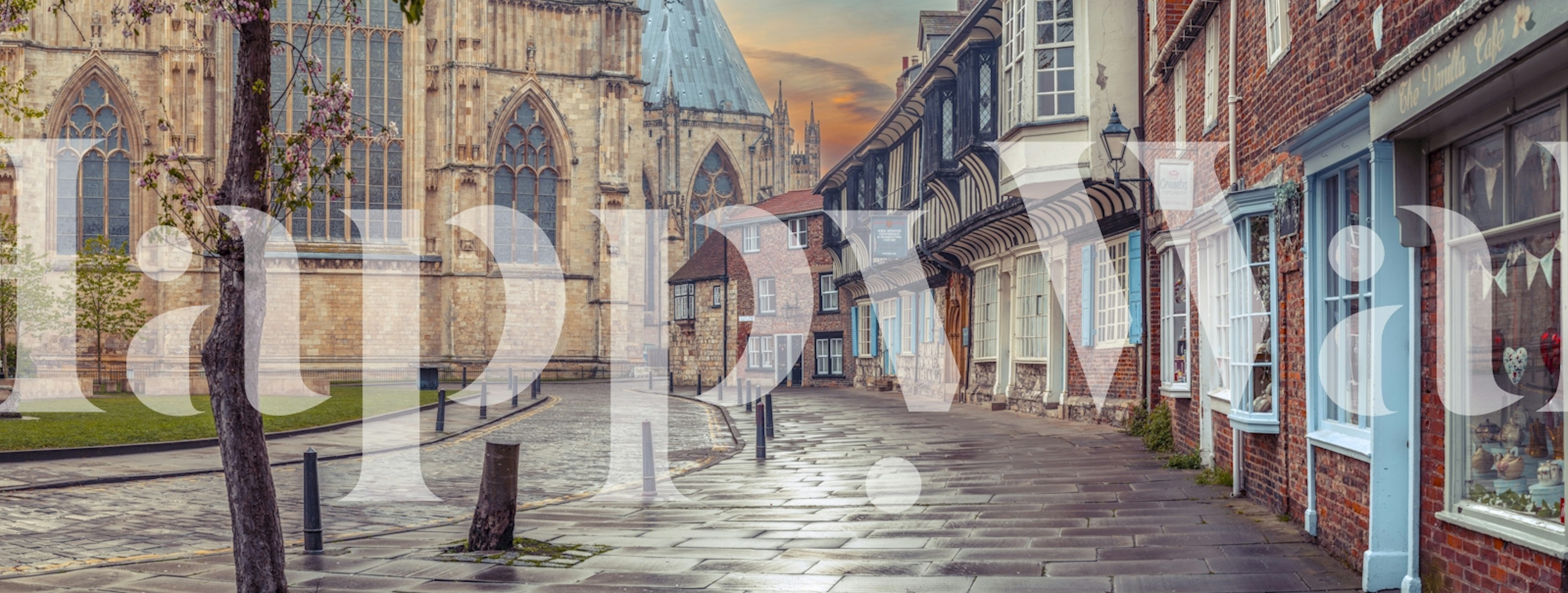 Ταπετσαρία York Streetscape σε δωμάτιο