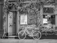 Bike at the Cafe wallpaper