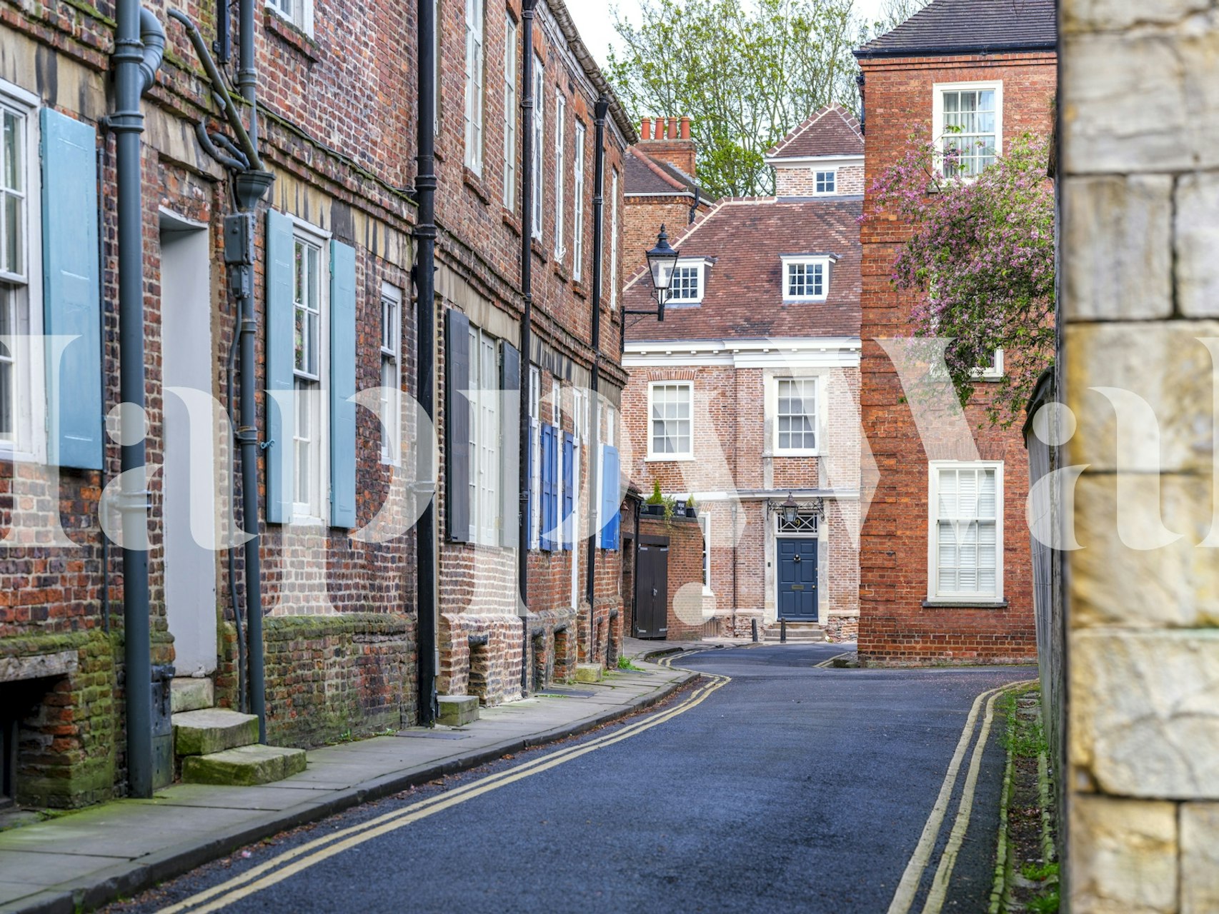 Tapeta Vintage cityscape view v místnosti