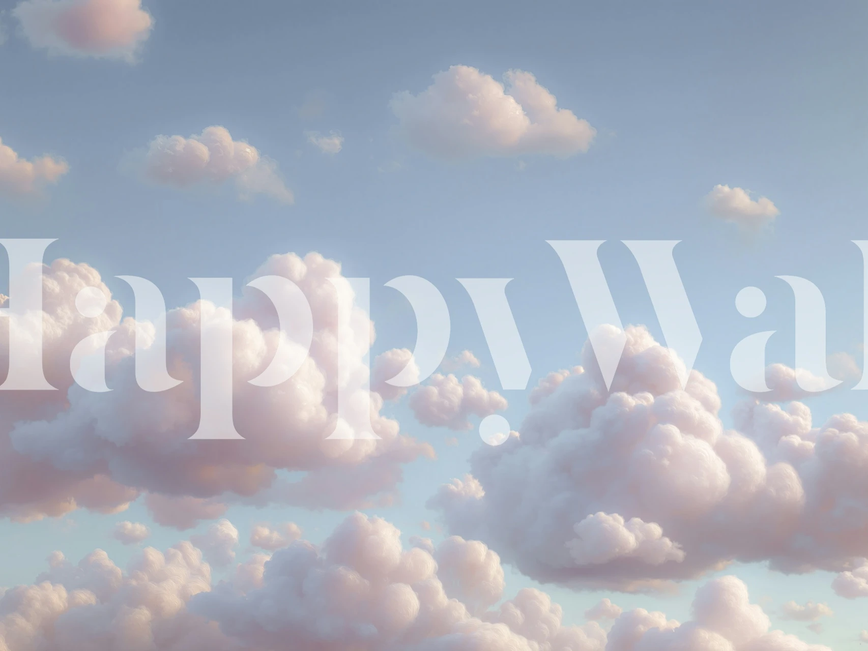 Ethereal Cloud Drift papier peint dans une pièce