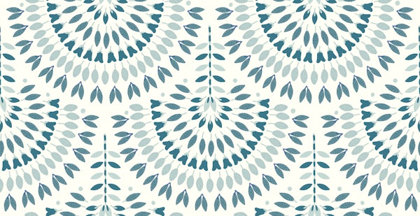 Modern Geometric Art Deco Teal