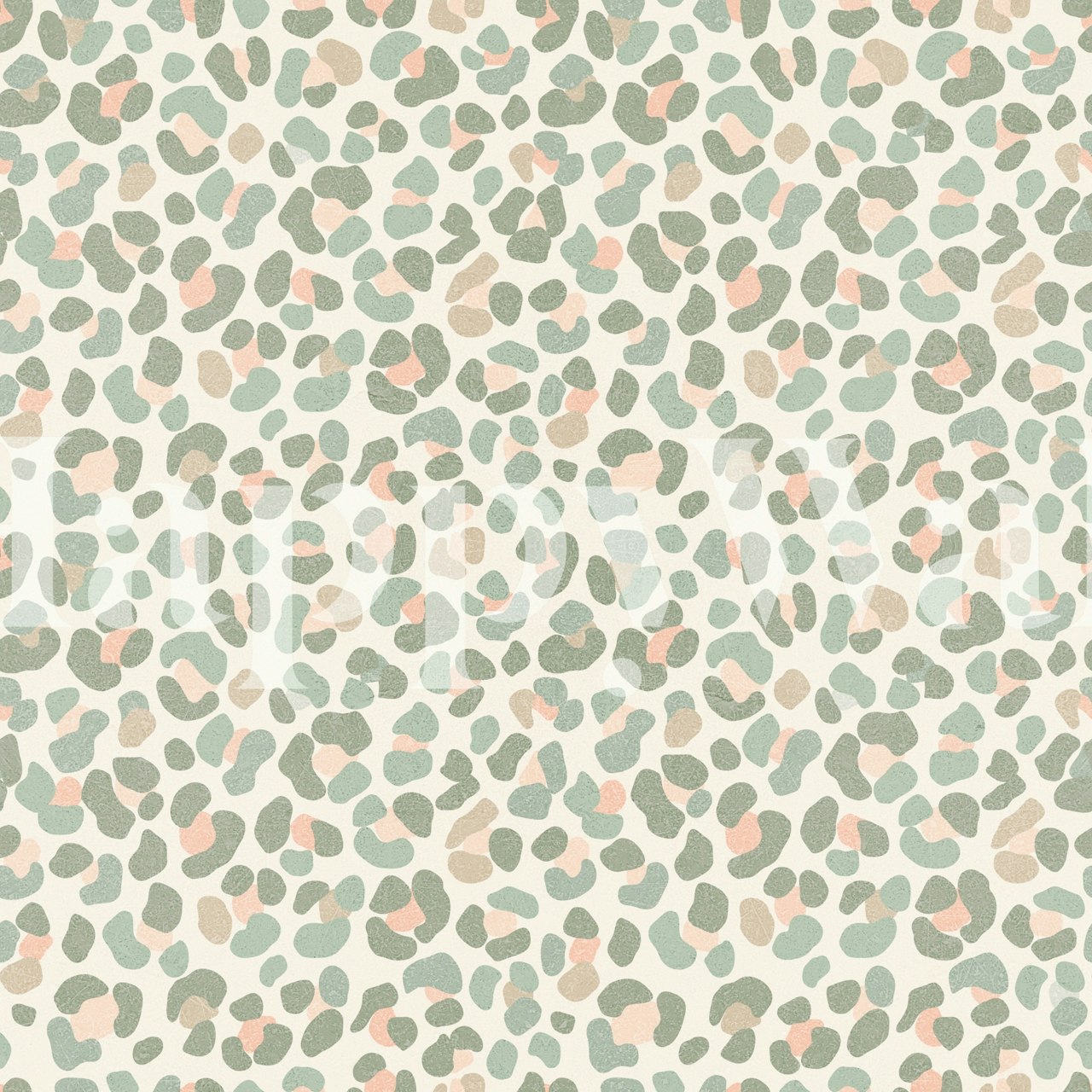 Boho Chic Leopard Spots wallpaper in a room