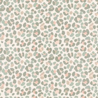 Retro Boho Chic Leopard Spots wallpaper