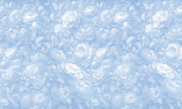 Paradise Garden - Soft Blue