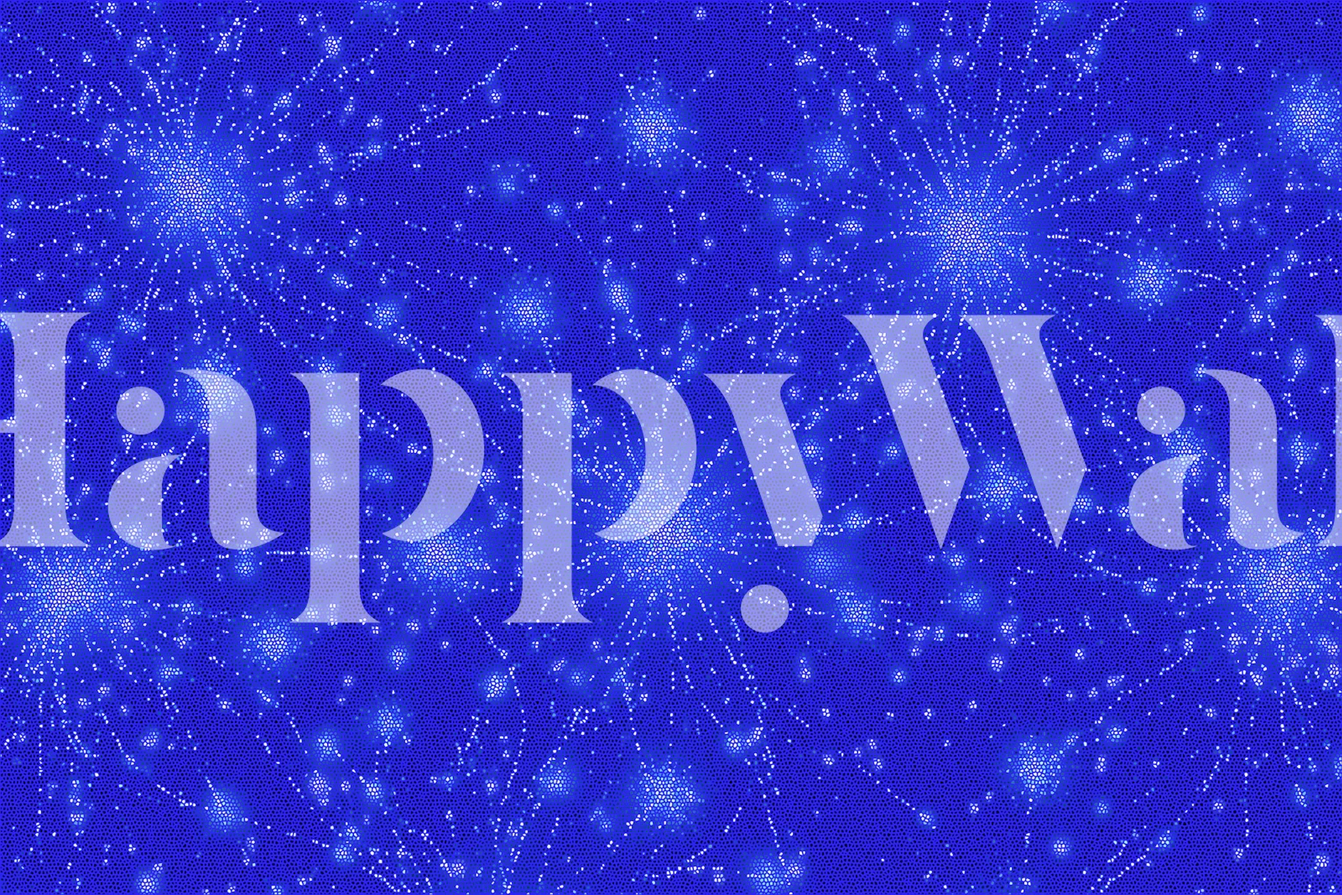 Blue starburst pattern with glowing light effects wallpaper