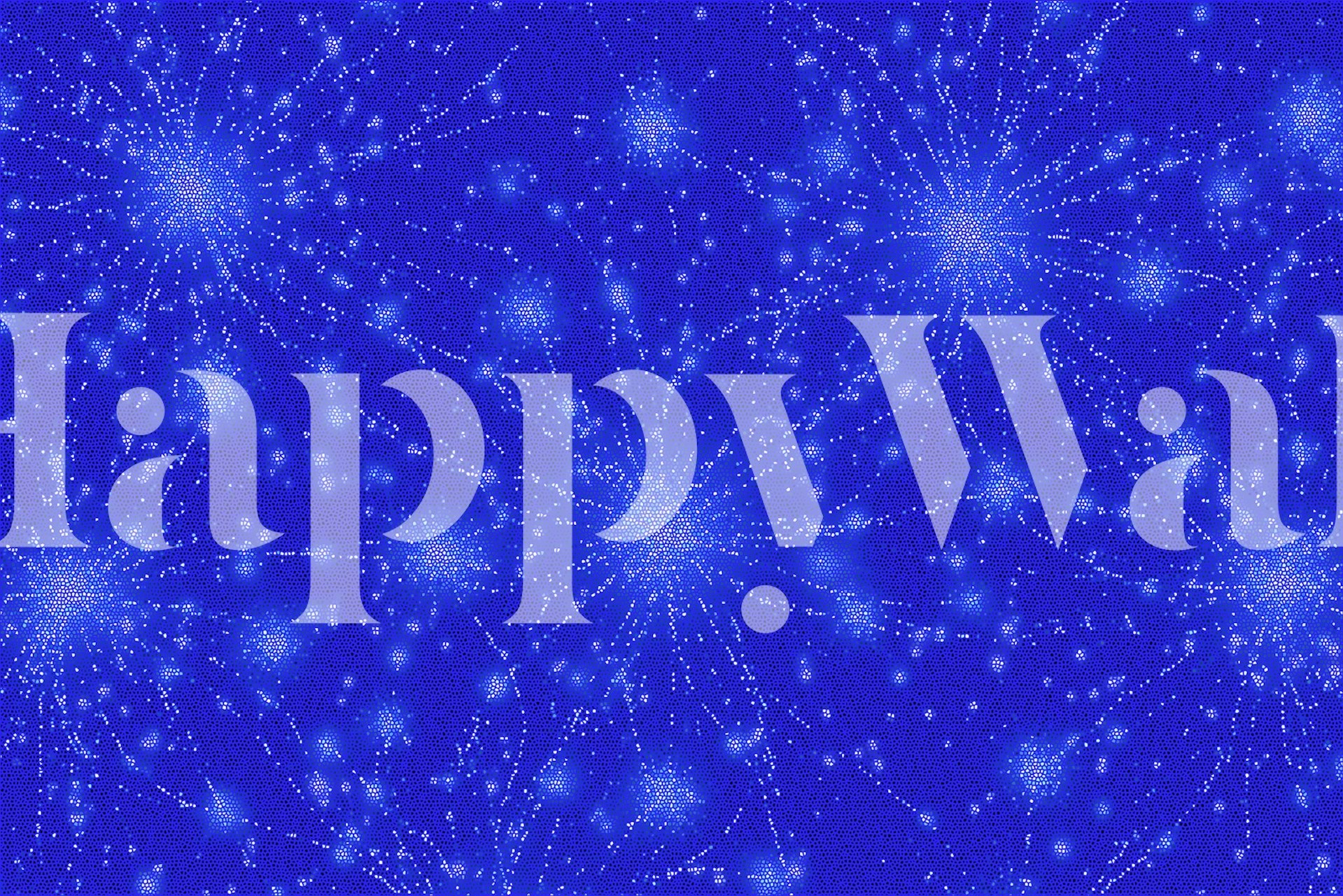 Blue starburst pattern with glowing light effects wallpaper