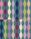 Moody retro stripe wavy lines on teal
