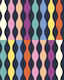 Maximalist retro bright wavy stripe on navy