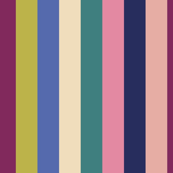 retro awning stripe - bold moody rainbow