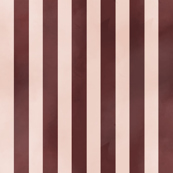 Salmon pale pink brown - burgundy stripes