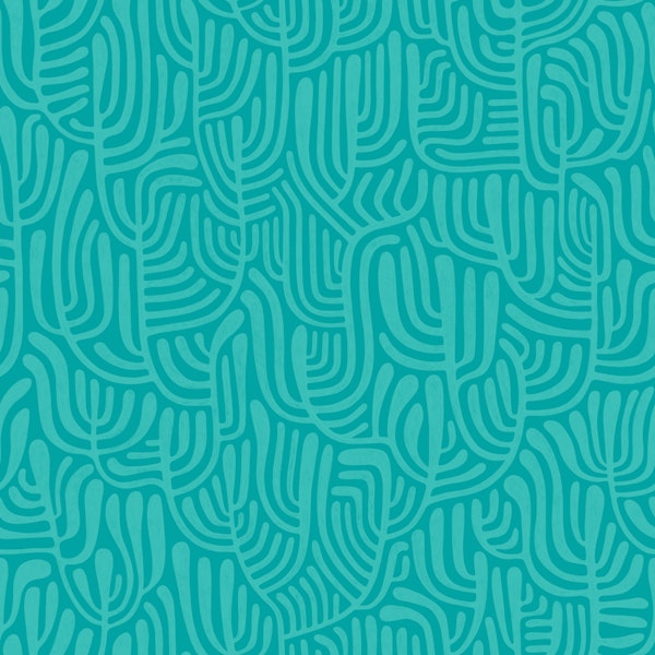 Coral Curve - Turquoise Ocean