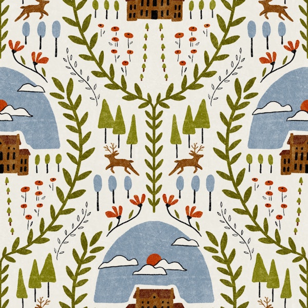 Georgianna - green and blue