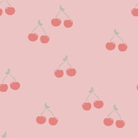 Sweet Pink Cherries wallpaper