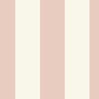 Pastel pink and off white awning stipe wallpaper
