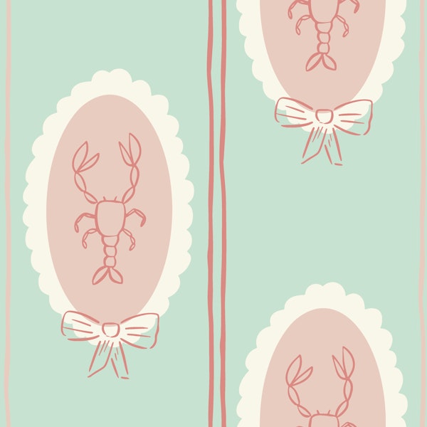 Quirky mediterranean Lobster stripe frames