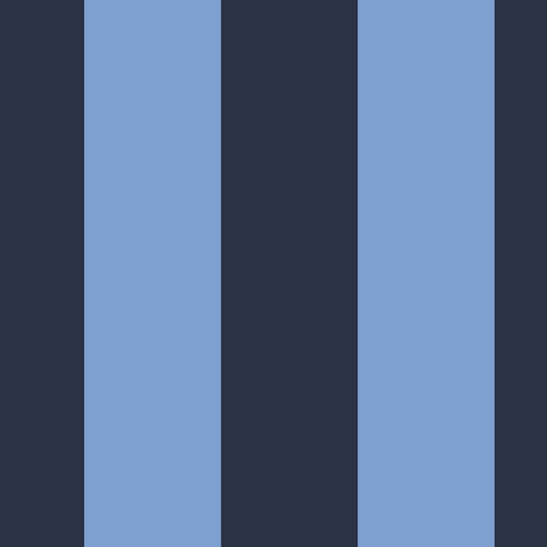 Bold blue & navy wide awning stripe