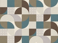 Palm Springs desert shapes brown wallpaper