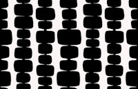 Midcentury Modern Stacked Blocks Black White wallpaper