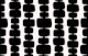 Midcentury Modern Stacked Blocks Black White