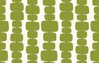 Midcentury Modern Stacked Blocks Green wallpaper