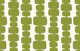 Midcentury Modern Stacked Blocks Green