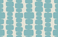 Midcentury Modern Stacked Blocks Teal wallpaper