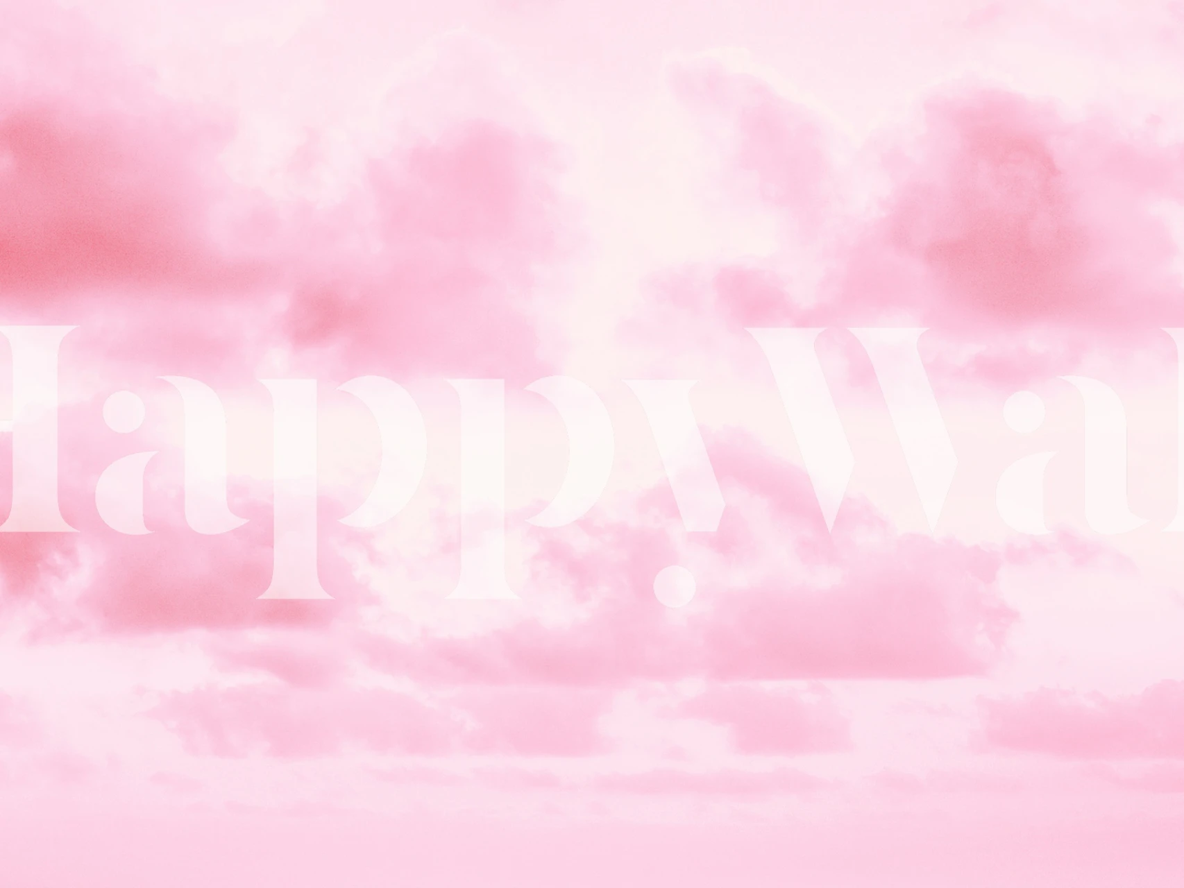 Pink cloud formations with soft shading wallpaper