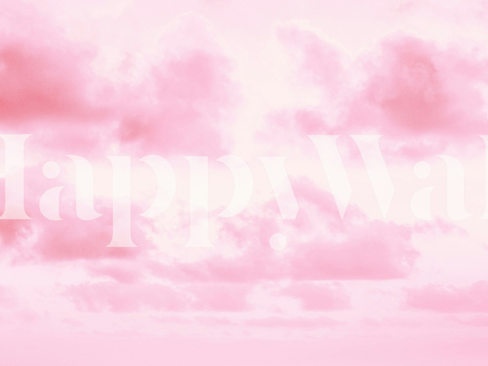Pink cloud formations with soft shading wallpaper