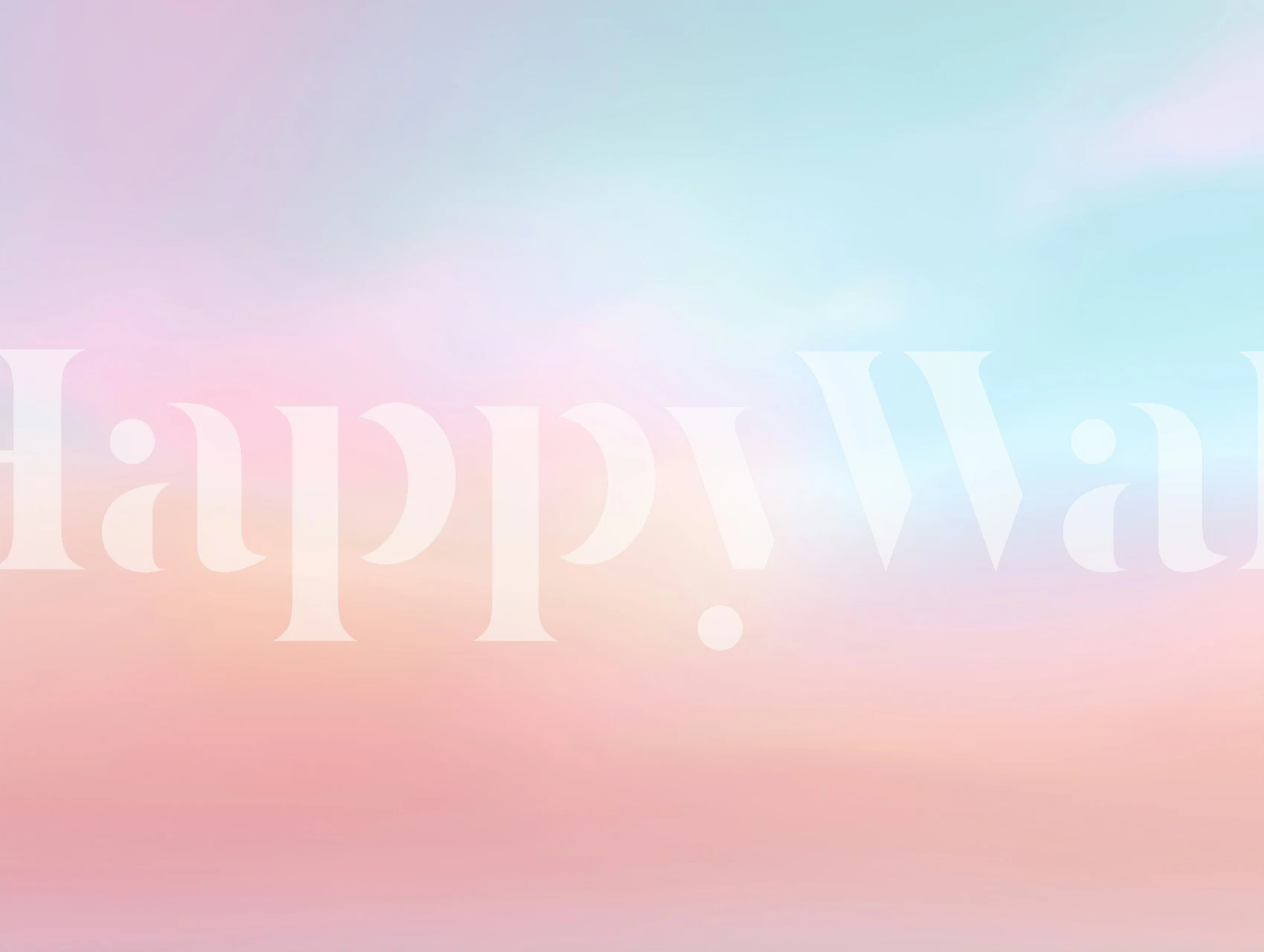 Soft Sky Blush Papier peint dans une belle pièce